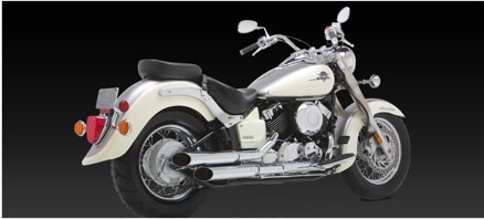 Kompletný výfukový systém Cruzers pre Yamaha Drag Star XVS 650 / V-STAR 650 2006-2010