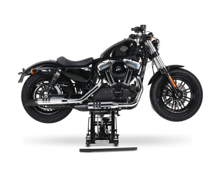 Hydraulický zdvihák / stojan na ťažké motocykle a štvorkolky - 680kg - čierny