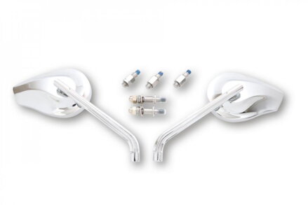 Chrómované zrkadlá pre motocykle PHOENIX 1