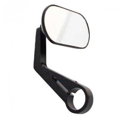 Motocyklové zrkadlo Highway Hawk AGILA na riadidlá 22 / 25mm, L / P, čierne (1ks) 