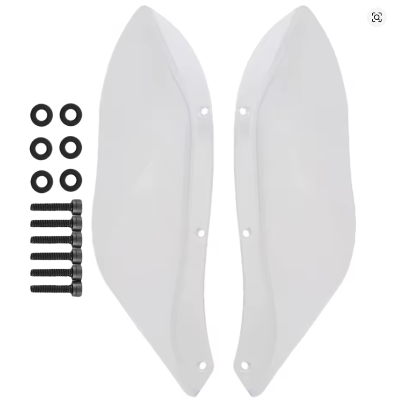 Bočné aerodynamické deflektory pre Harley Davidson Touring 1996-2013 - číre