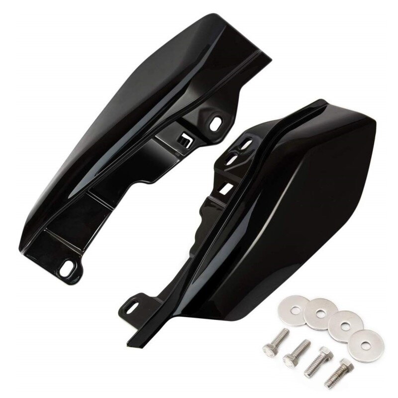 Čierne stredové deflektory tepla pre Harley Davidson Electra Glide, Street Glide, Ultra Limited 2017-2024