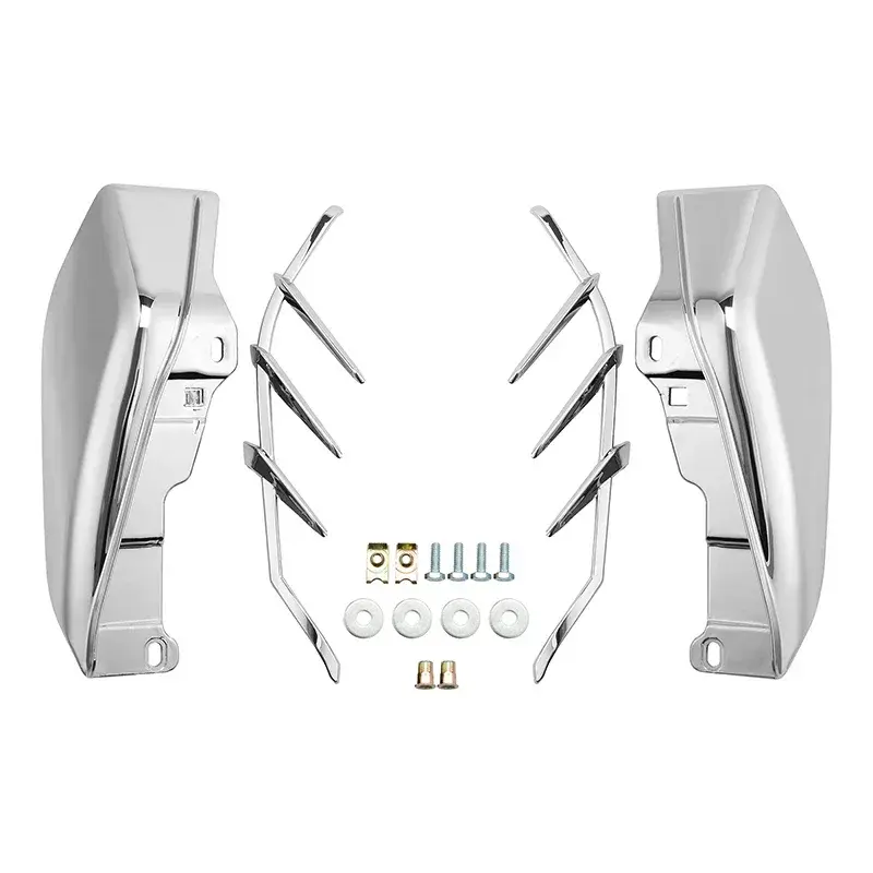 Chrómované stredové deflektory tepla pre Harley Davidson Touring 2009-2023