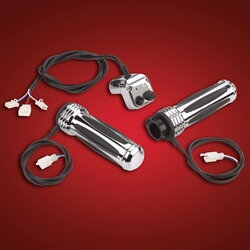 Vyhrievané rukoväte / gripy Chrome Comfort pre motocykle Yamaha, Suzuki a Kawasaki