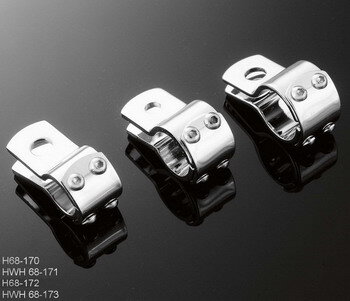 Objímka 38mm Highway Hawk pre stupačky a svetla, chróm (1ks) 68-173