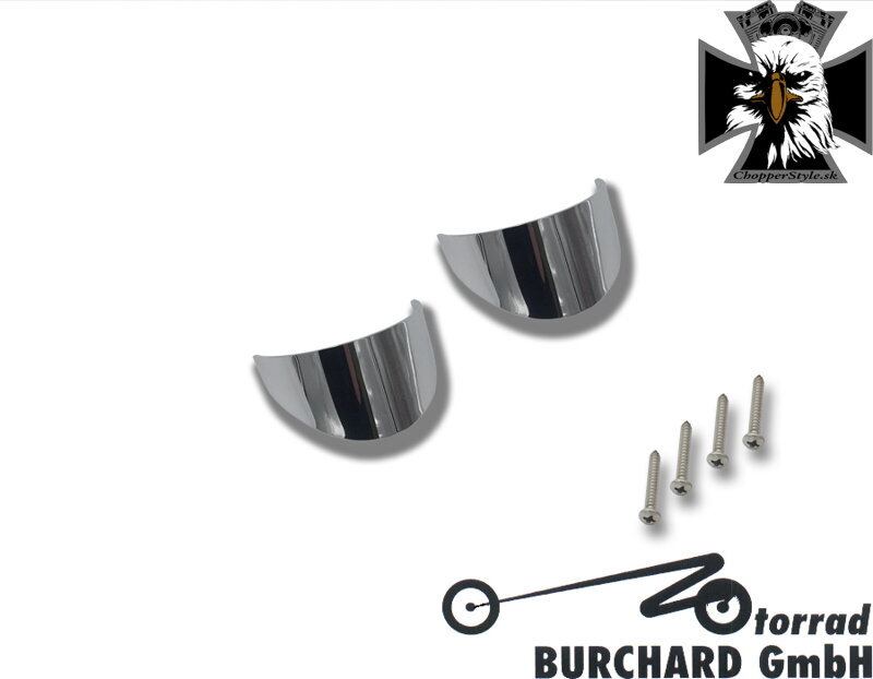 Highway Hawk - Chrómované štítky na predné smerovky pre Suzuki 663-051