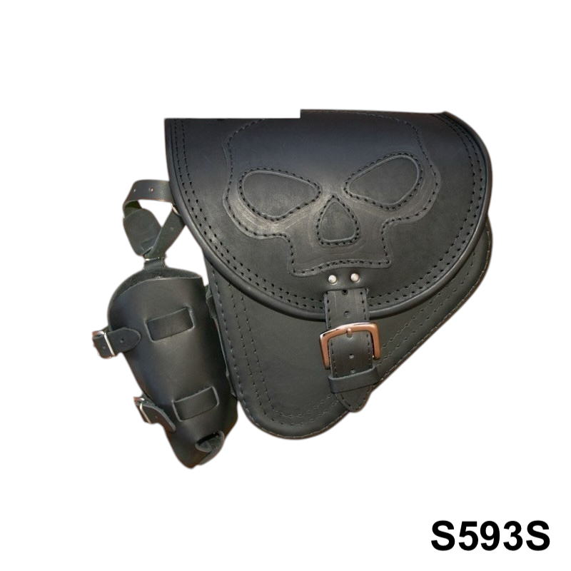 Kožená bočná brašňa na Harley Davidson Softail 1ks (S593S)