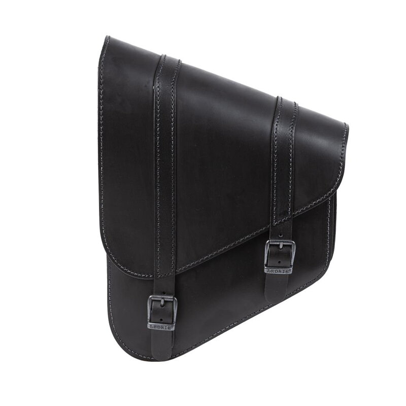 Bočná brašňa U - čierna koža  