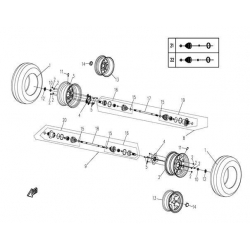 19. Vnútorný kĺb zadný pravý cfmoto 500 X5 9010-280210