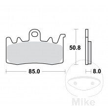 Brzdové doštičky Carbon CRQ TRW  pre BMW R1250 GS 2019-2023
