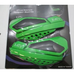 Chrániče rúk X-ATV, zelené, s montážnou sadou