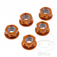 Matica Rozeta sada JMP BOLT M10 x 1.25 mm Alu Racing orange pre Honda Shadow VT600 1988-2000