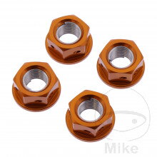 Matica Rozeta sada JMP BOLT M10 x 1.25 mm Alu Racing orange pre Kawasaki Vulcan VN1500 1999-2005
