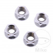 Matica Rozeta sada JMP BOLT M10 x 1.25 mm Alu Racing silber pre Kawasaki Vulcan VN1500 1999-2005