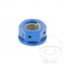 Matka reťazového kolieska M10 x 1.25 mm Alu Racing modrý  pre Honda GoldWing GL1800 2018-2024