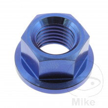 Matka reťazového kolieska M10 x 1.25 mm Titan modrý pre Kawasaki Vulcan VN1500 1999-2005 