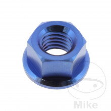 Matka reťazového kolieska M8X1.25 mm Titan modrý Pre Yamaha Midnight Star XVS 950 2009-2015