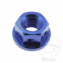 Matka reťazového kolieska M8X1.25 mm Titan modrý pre Yamaha Virago XV535 1988-2000