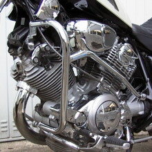 Ochranný rám vpredu Fehling 2 dielne chróm pre Yamaha Virago XV 750 1992-1997