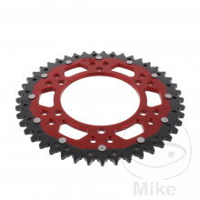 Rozeta Dual 45Z typ 525 červená ZF vnútorný priemer 110 rozstup dier 130 pre Yamaha MT09 / FZ09 RN29 2013-2016 