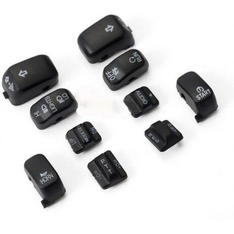 Súprava čiernych prepínačov Harley-Davidson