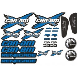 Sada nálepiek Can-am Renegade, modrá