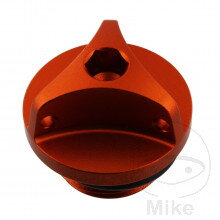 Skrutka Nalievacia JMP BOLT M20X2.5 mm Alu orange pre Honda VF750C Magna RC43 1993-2000