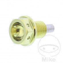 Skrutka výpusť oleja MAG JMP BO M12X1.5 mm 15 mm Titan gold  pre Honda GoldWing GL1800 2018-2024