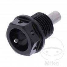 Skrutka výpusť oleja MAG JMP BO M14X1.25MM 12MM AL RAC čierna  pre Suzuki VS800 Intruder 1992-2000 