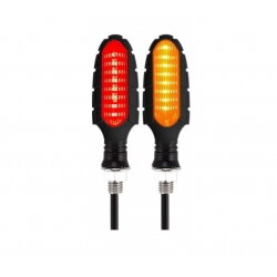 Smerovky LED so zadným brzdovým svetlom, 2 ks, homologizácia E4