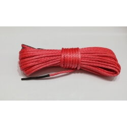 Syntetické lano na navijak 6mm 15m červené