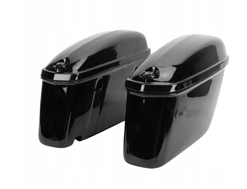 Univerzálne plastové bočné kufre pre motocykle, uzamykateľné - 2ks (pár), čierne