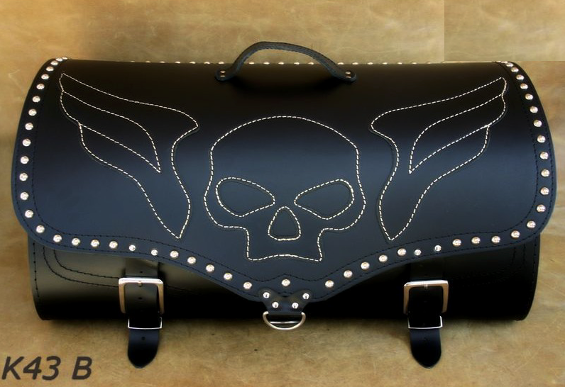 Kožená zadná brašňa - kufor - 1ks (K43B)