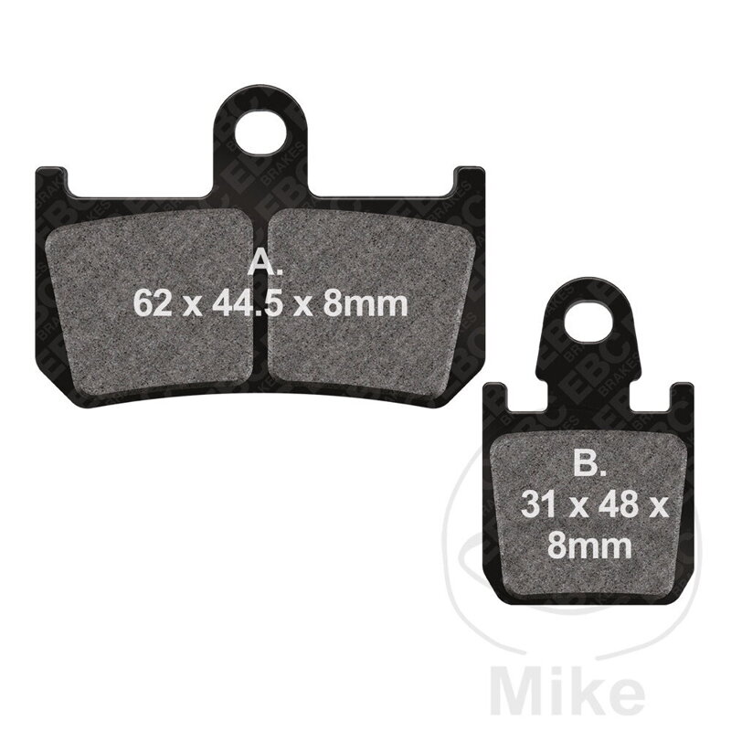 Predné brzdové platničky EBC EPFA442/4HH sinter EPFA – Yamaha MT-01 1700, Yamaha VMX-17 1700