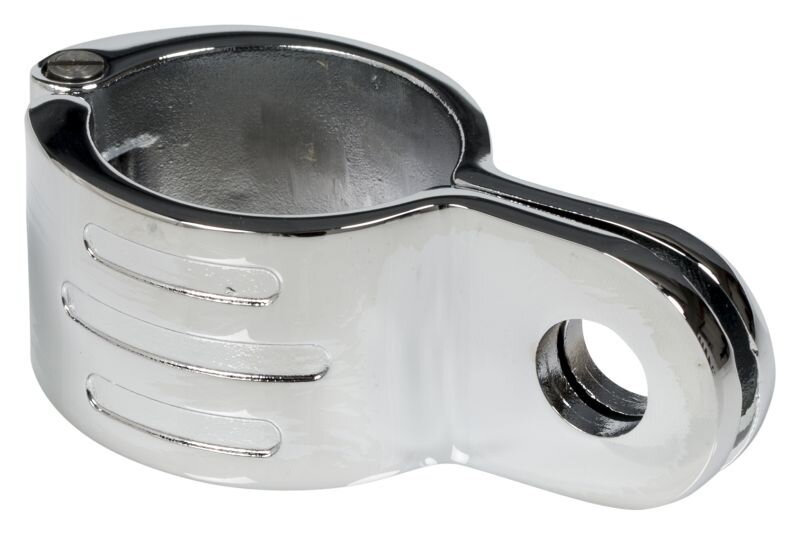 Oceľová objímka pre supačky alebo svetlá s priemerom 38mm (1 1/2") chróm - 1ks 