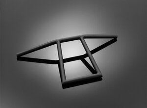 Oceľové riadidlá OLD SCHOOL 25mm (1 ") / 71cm (bez prelisu), čierne 55-540B 