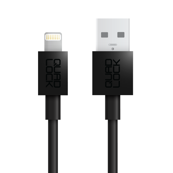 Quad Lock - USB  Kábel na mobilný telefón Apple iPhone