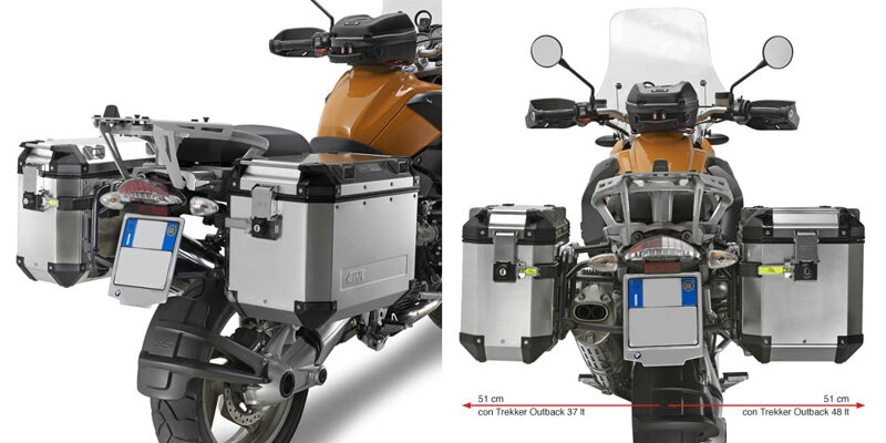 GIVI BOČNÉ NOSIČE BMW R 1200 GS/ADVENTURE PL684CAM