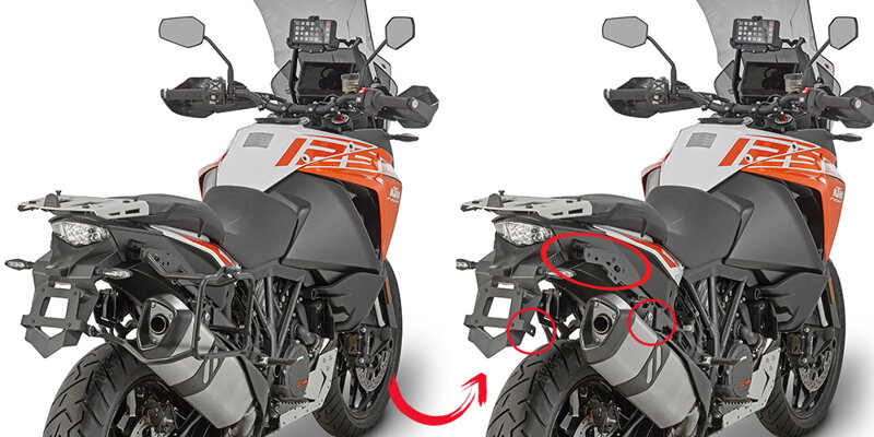 GIVI BOČNÉ NOSIČE KTM 1050/1090/1190 ADVENTURE/R/1290 SUPER ADVENTURE/R/S/T PLR7706