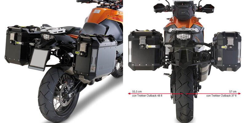 GIVI BOČNÉ NOSIČE KTM 1050/1090/1190 ADVENTURE/R/1290 SUPER ADVENTURE/S PL7705CAM