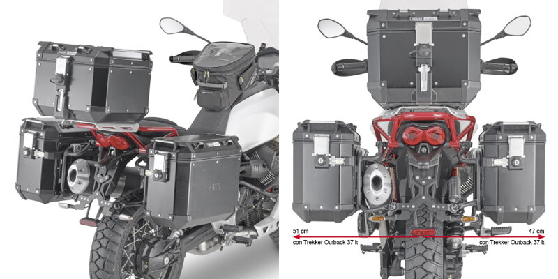 GIVI BOČNÉ NOSIČE MOTO GUZZI V 85 TT PLOR8203CAM