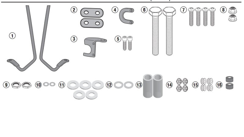 GIVI MONTAZNY KIT NA PLEXI SUZUKI ADDRESS 110 (15-19) A3109A