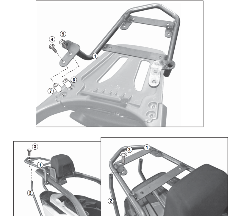 GIVI ZADNÝ NOSIČ KYMCO G-DINK 125/300 SR6101