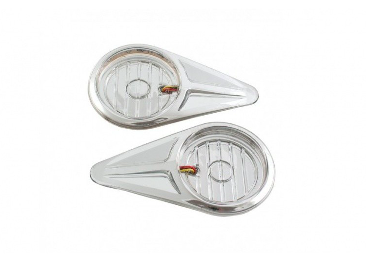 CHRÓMOVANÝ RÁM LOGA S LED OSVETLENÍM PRE HONDA GL1800