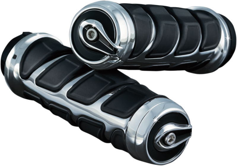 Kinetic - Chrómované rukoväte / gripy 25mm na motocykel KY-6375