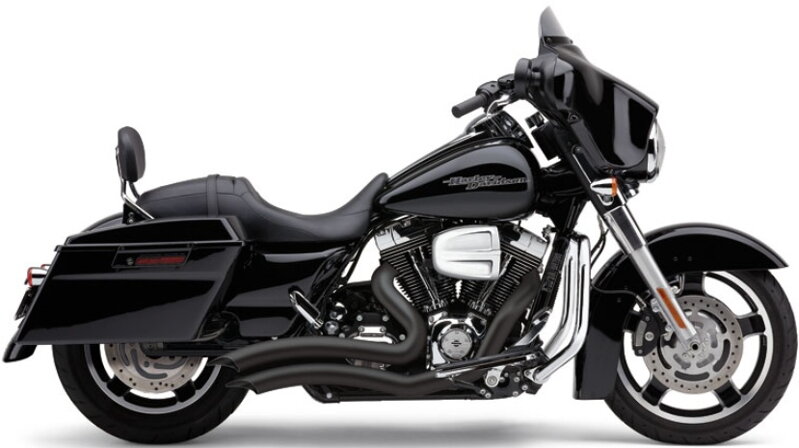 Kompletný výfukový systém - SPEEDSTER SHORT SWEPT BLACK - FLHR - Road King (11-13) / 6230B