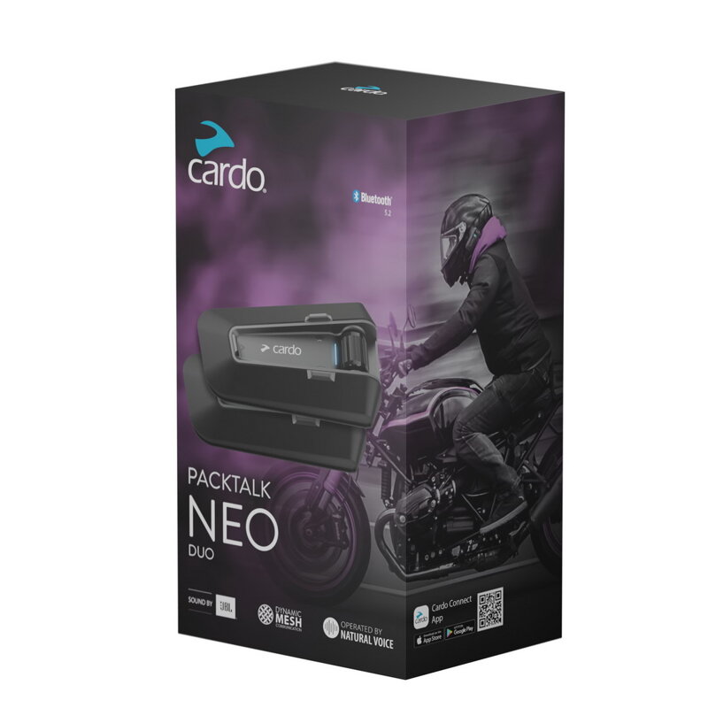 Cardo PACKTALK NEO DUO sada Interkom na motocykel pre 2 osoby
