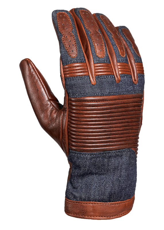 John Doe - Motorkárske rukavice DURANGO BROWN/JEANS - XTM veľkosť 3XL