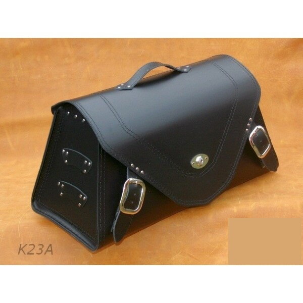 Kožená zadná brašňa - kufor -  so zámkom 1ks (K23A)