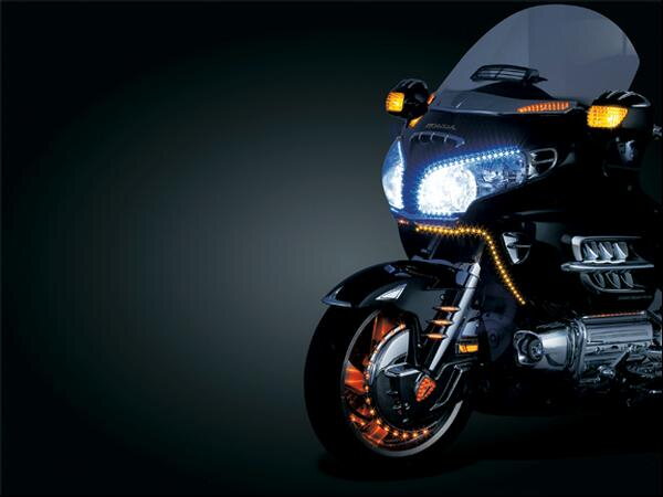 Amber: Dim: 19" Long x 3/16" Wide x 1/16" Thick - 48" Wire Leads - Single Circuit Side Projection L.E.D.'s